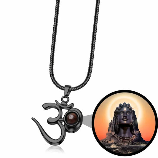 OM Pendant – Adiyogi Photo Inside