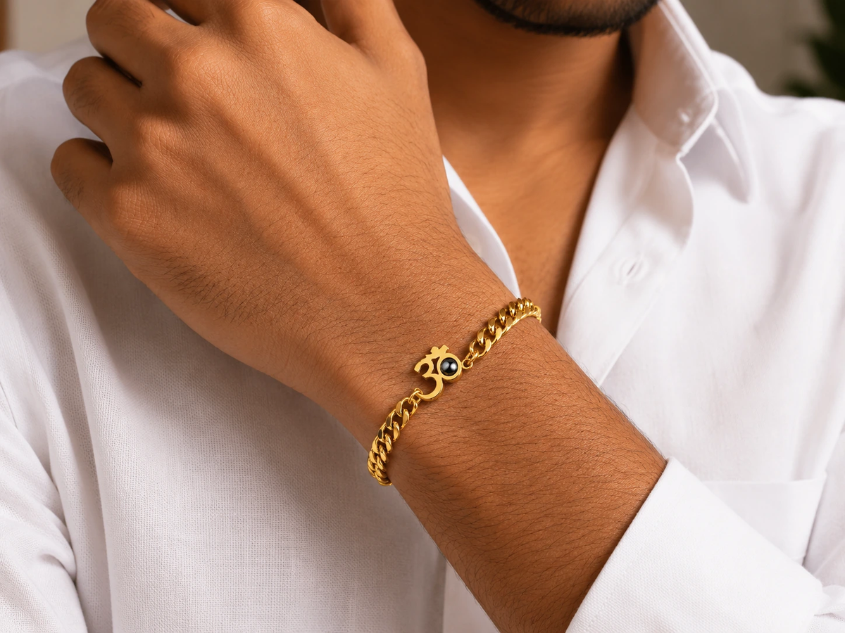 Om Bracelet - Adiyogi Photo Inside